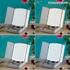 Specchio a LED Pieghevole con Contenitore per Trucchi 3 in 1 Panomir InnovaGoods Bianco (Ricondizionati A)