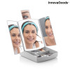 Specchio a LED Pieghevole con Contenitore per Trucchi 3 in 1 Panomir InnovaGoods Bianco (Ricondizionati A)