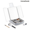 Specchio a LED Pieghevole con Contenitore per Trucchi 3 in 1 Panomir InnovaGoods Bianco (Ricondizionati A)