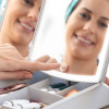 Specchio a LED Pieghevole con Contenitore per Trucchi 3 in 1 Panomir InnovaGoods Supporto da tavolo (Ricondizionati C)