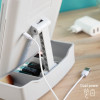 Specchio a LED Pieghevole con Contenitore per Trucchi 3 in 1 Panomir InnovaGoods Supporto da tavolo (Ricondizionati C)