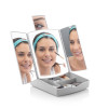 Specchio a LED Pieghevole con Contenitore per Trucchi 3 in 1 Panomir InnovaGoods Supporto da tavolo (Ricondizionati C)