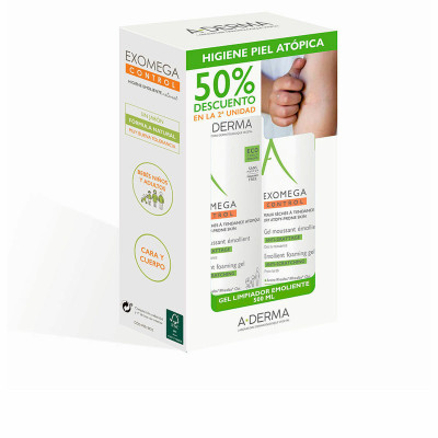 Schiuma Detergente A-Derma Exomega Control Gel Espumoso Emoliente 500 ml 2 Pezzi