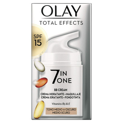 Crema Idratante con Colore Olay Total Effects Bb Cream Spf 15 50 ml Medio (50 ml)