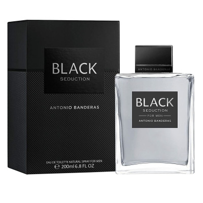 Profumo Uomo Antonio Banderas EDT Seduction In Black 200 ml