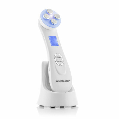 Massaggiatore Viso con Radiofrequenza, Fototerapia ed Elettrostimolazione Wace InnovaGoods V0103440 Bianco (Ricondizionati B)