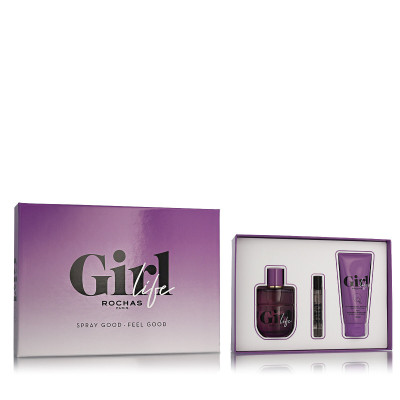 Profumo Donna Rochas Girl Life EDP 3 Pezzi