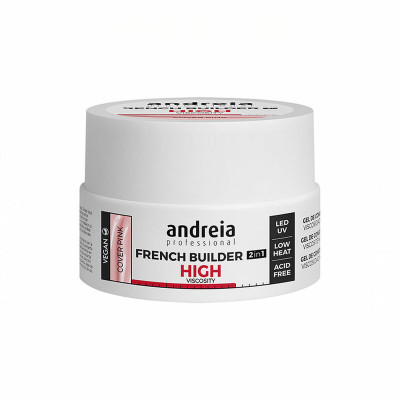 Smalto per unghie in gel French Builder High Viscosity Andreia 0BGFCP22 Rosa (22 g)