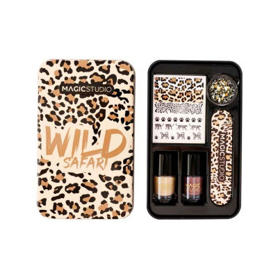 Set dei Manicure Magic Studio Wild Safari Savage Nail Art 6 Pezzi