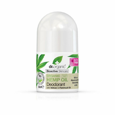 Deodorante Roll-on Hemp Oil Dr.Organic Bioactive Skincare Olio di canapa (50 ml)
