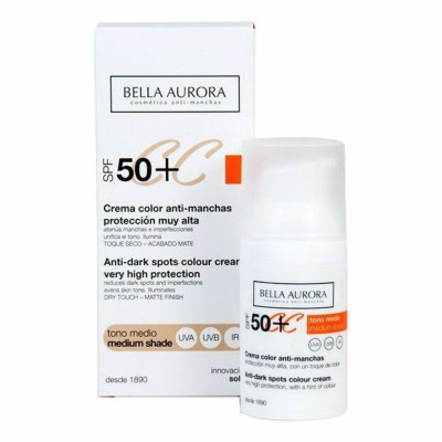 Correttore Antimacchie CC Cream Bella Aurora 2526112 Tonalità Media 30 ml