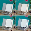 Specchio a LED Pieghevole con Contenitore per Trucchi 3 in 1 Panomir InnovaGoods