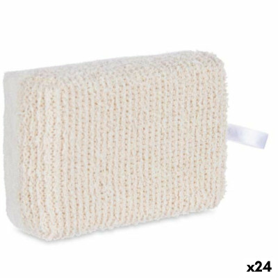 Spugna per il Corpo Bianco Beige 14 x 5 x 9 cm (24 Unità)