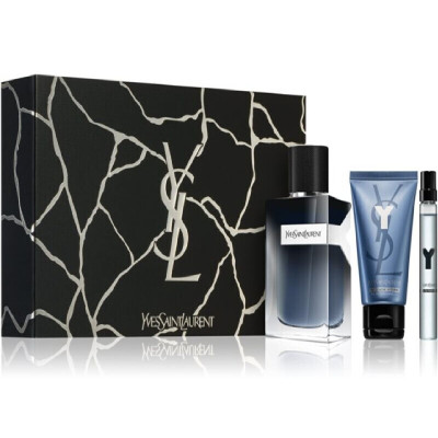 Cofanetto Profumo Uomo YSL Y 100Ml Edp Vapo 3 Pezzi