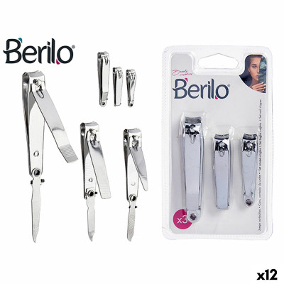 Tagliaunghie Berilo 1703239 Argentato Metallo (12 Unità)