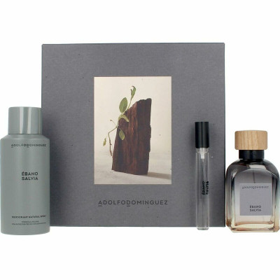 Cofanetto Profumo Uomo Adolfo Dominguez Ebano Salvia 3 Pezzi