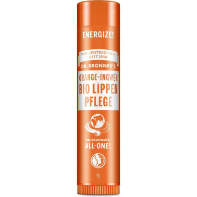Balsamo Labbra Dr Bronner's Orange Ingwer 4 g