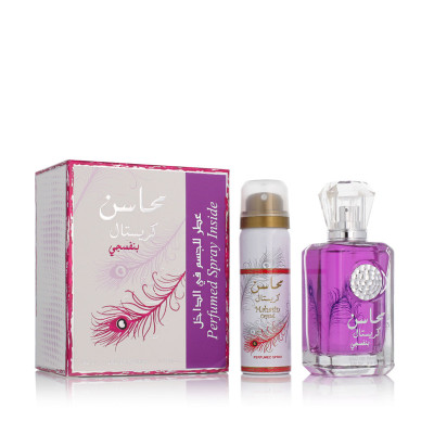 Cofanetto Profumo Donna Lattafa 2 Pezzi Mahasin Crystal Violet