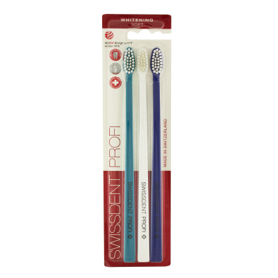 Spazzolino Sbiancante Swissdent Soft MArine Bianco Verde Blu scuro