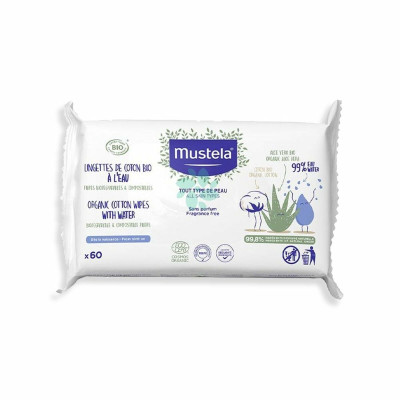Salviette To Cotton Water Mustela 1992055 60 ml (60 uds)